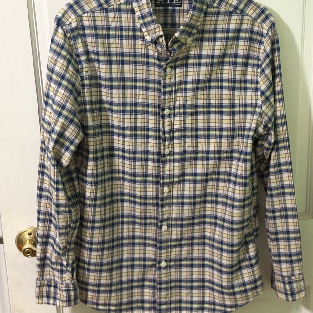Rye Plaid Button-Down Shirt